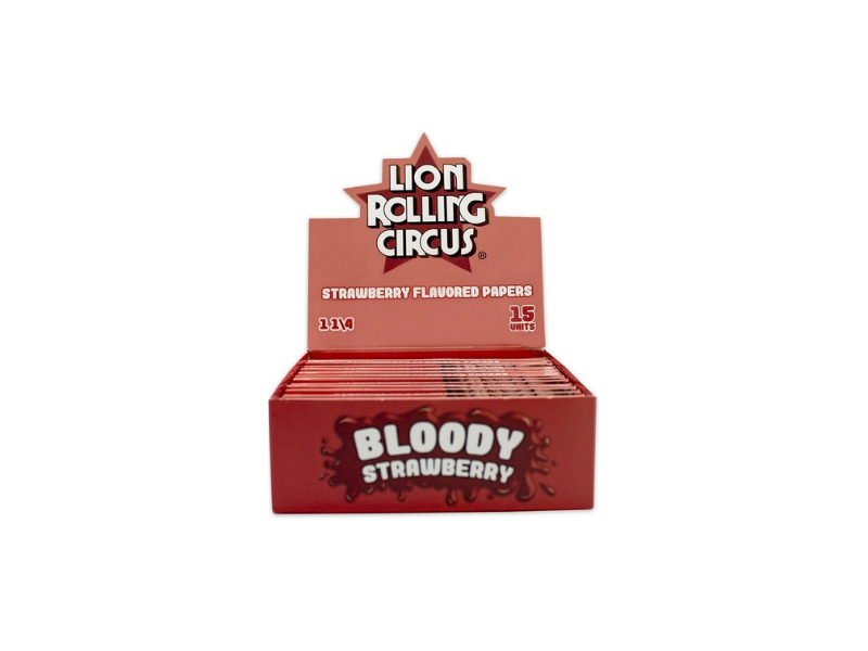 Lion Rolling Circus Caja papel Sabor Frutilla